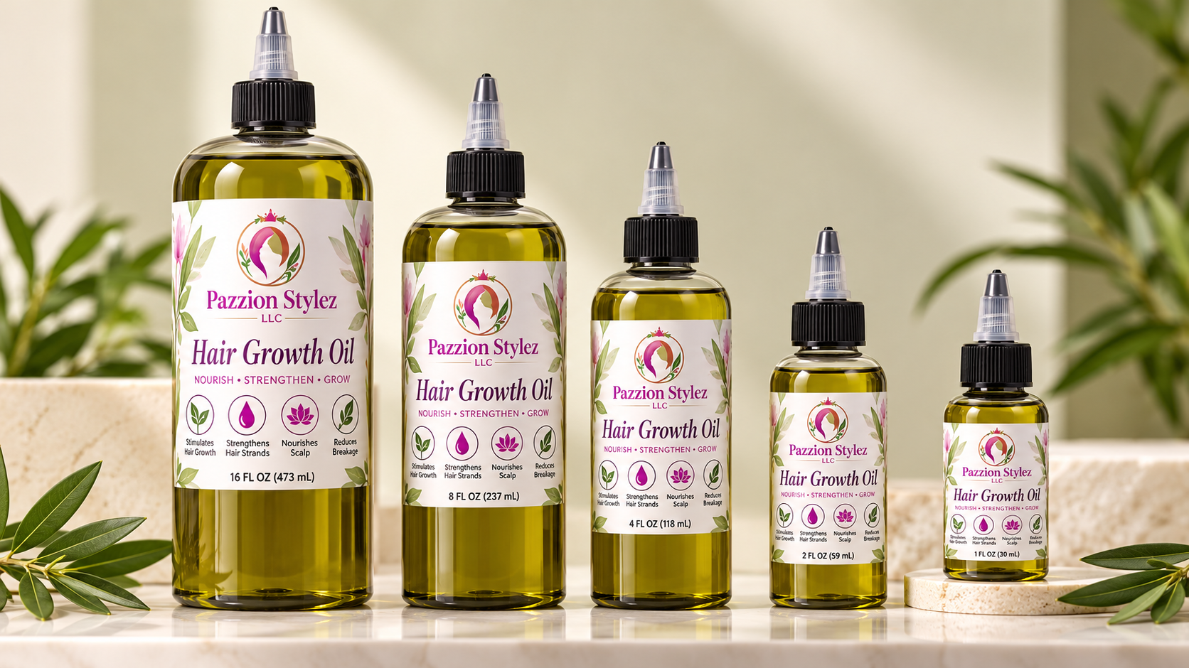 Pazzion Stylez hair and body product collection